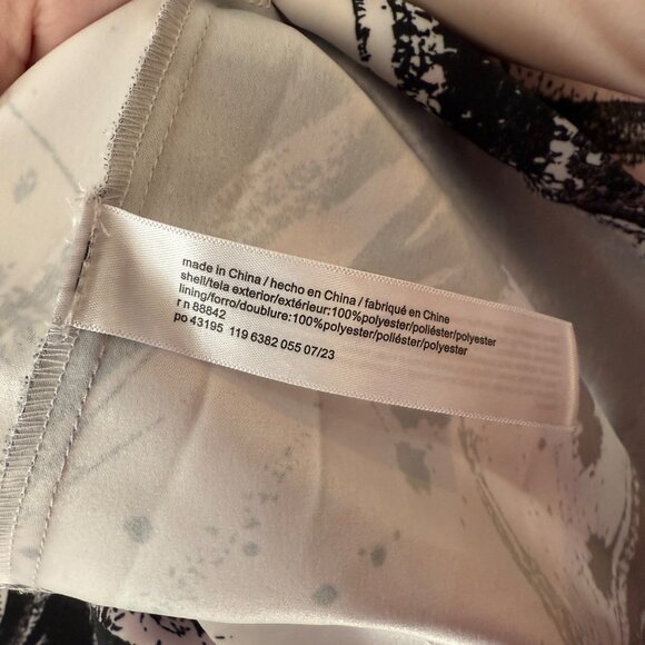 Eloquii Womens Abstract Print Midi Skirt Size 18 Elastic Waist Polyester - Picture 6 of 7